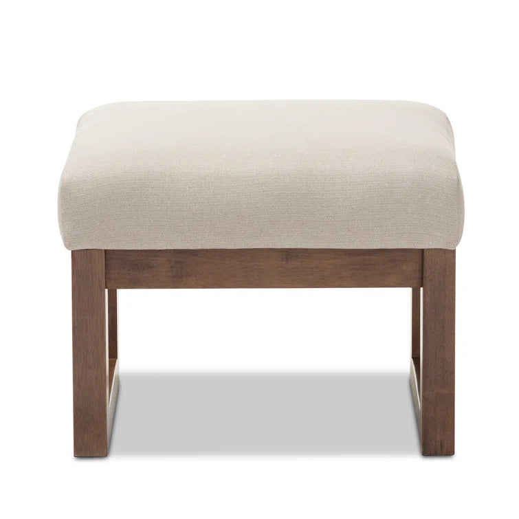 Furnishiaa Ottoman Bench with solid sheesham wood frame