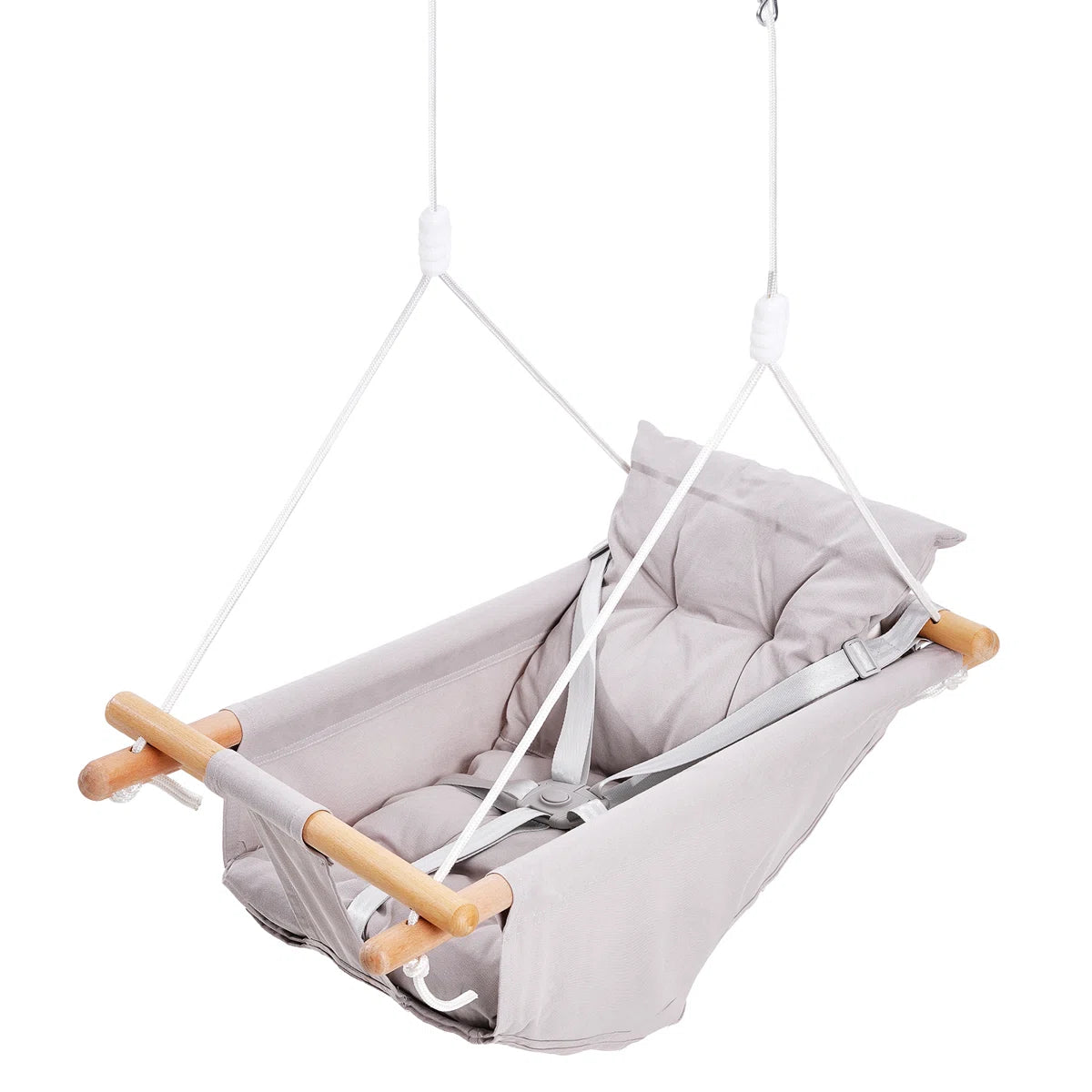 Furnishiaa Canvas Hammock Swing for Infants to Teens – 3-in-1 Adjustable Hanging Chair
