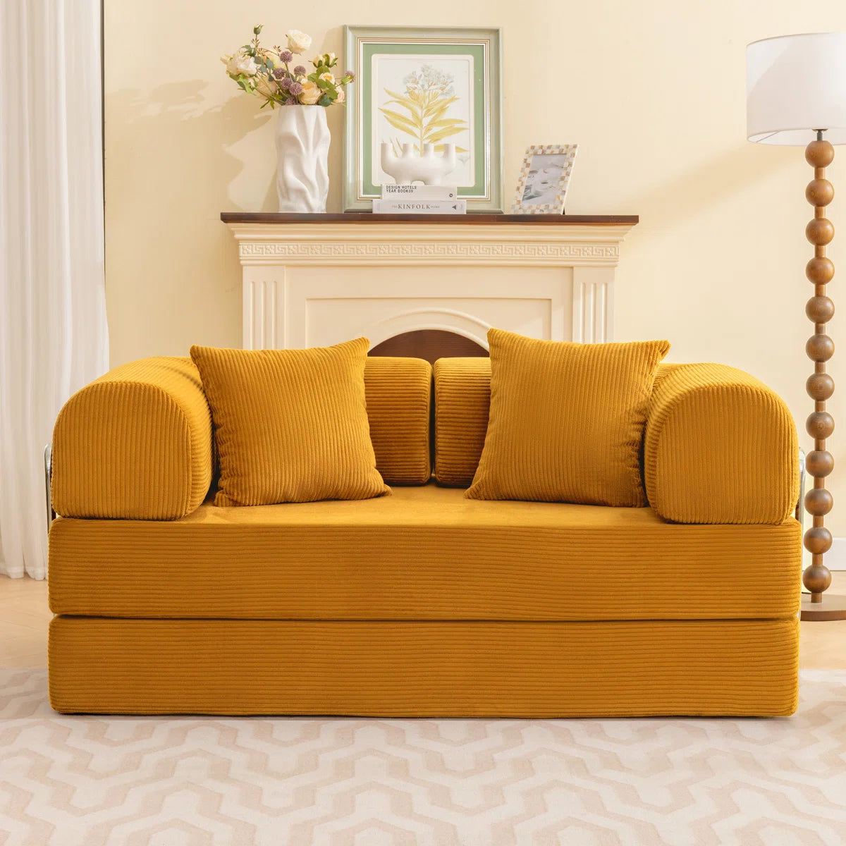 Furnishiaa Modular Convertible Sofa Bed with Washable Cover