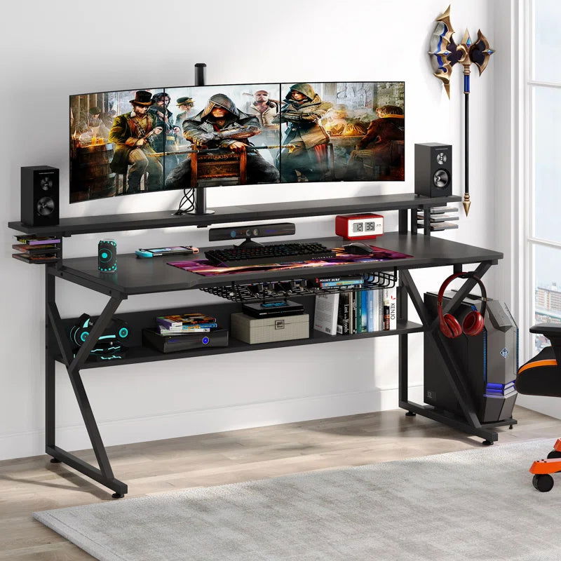 Absolute Wooden Black Gaming Table - Furnishiaa -  - 