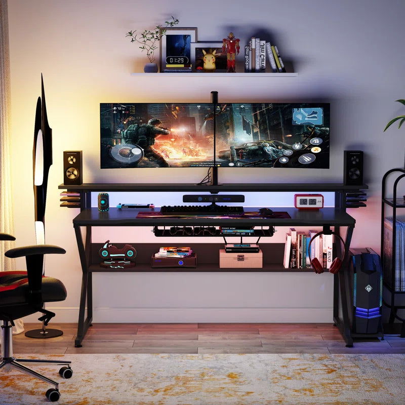 Absolute Wooden Black Gaming Table - Furnishiaa -  - 