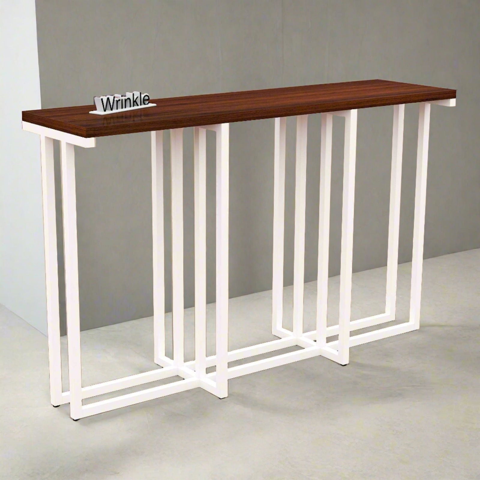 Adorable Console table in Metal With Sheesham Wood top - Furnishiaa -  - 