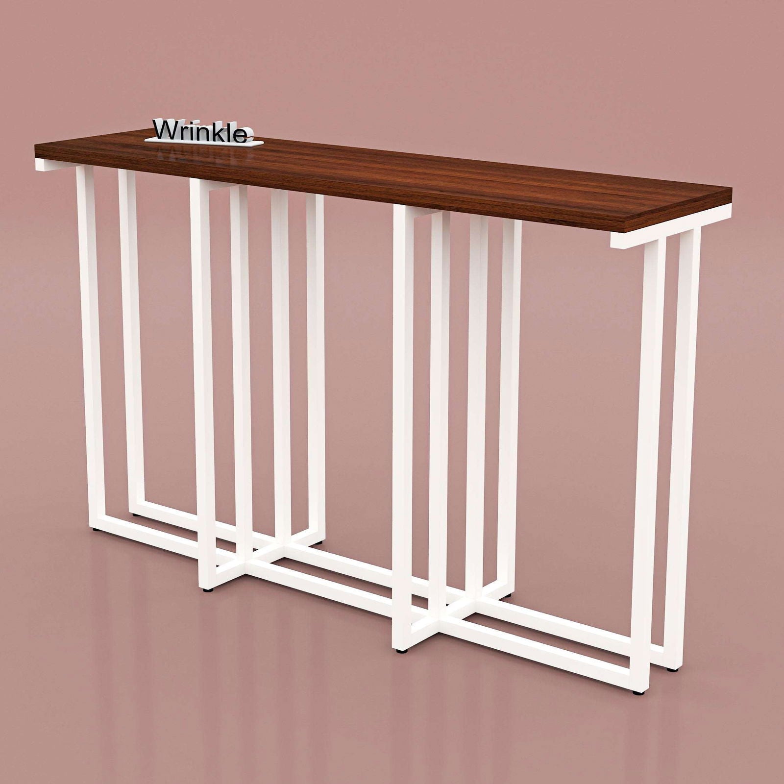 Adorable Console table in Metal With Sheesham Wood top - Furnishiaa -  - 