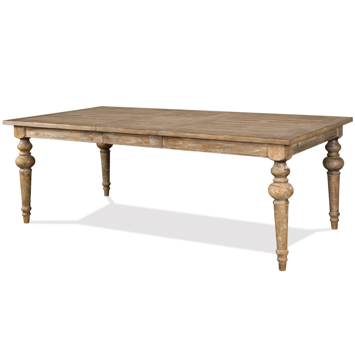 Furnishiaa Rustic Modern Solid Wood Dining Table (Rectangular)