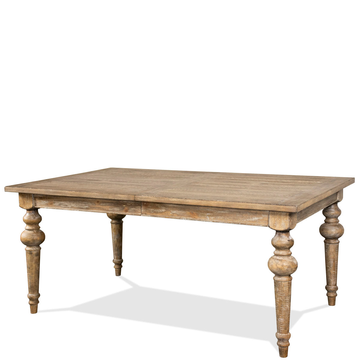 Furnishiaa Rustic Modern Solid Wood Dining Table (Rectangular)