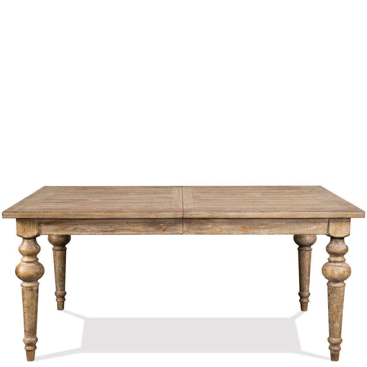 Furnishiaa Rustic Modern Solid Wood Dining Table (Rectangular)