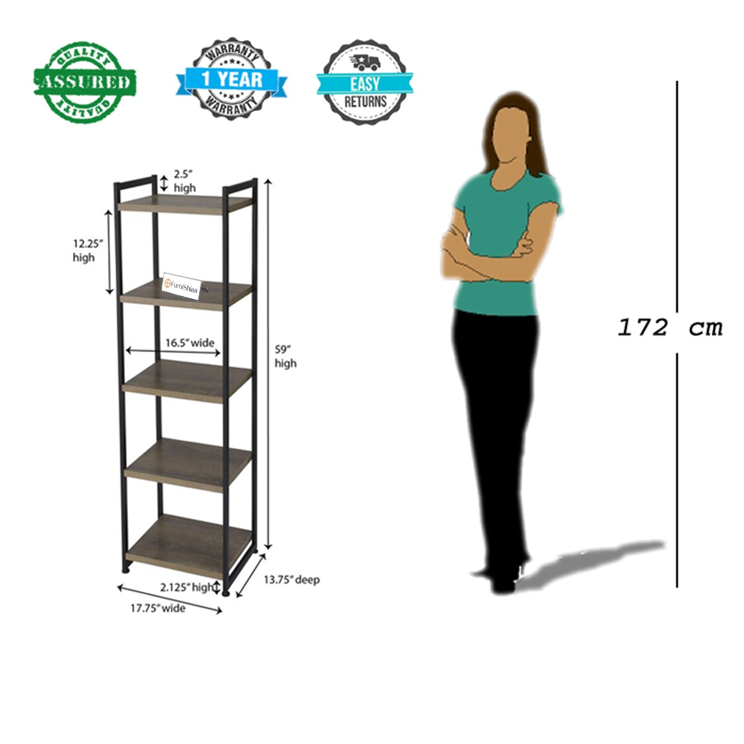 Better 1 Book Shelf For Home And Office - Furnishiaa -  - 