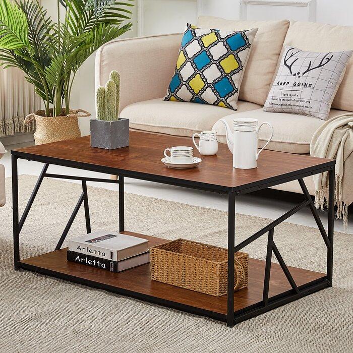 Black Wooden Centre Coffee Table For Home - Furnishiaa -  - 
