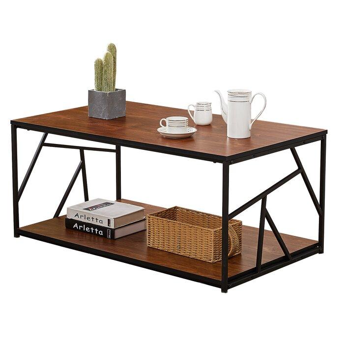 Black Wooden Centre Coffee Table For Home - Furnishiaa -  - 
