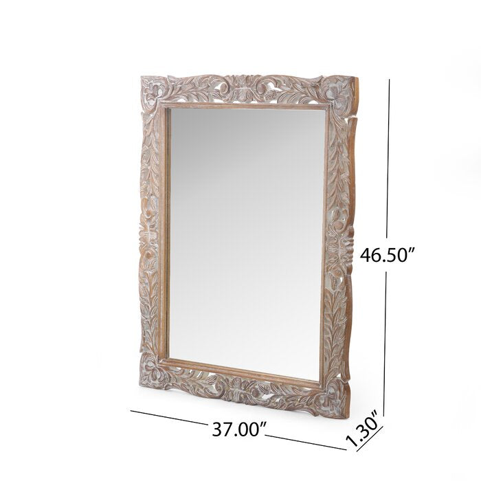 Bold Solid Wood Mirror Frame for Room Decorations Bedroom & Home - Furnishiaa -  - 
