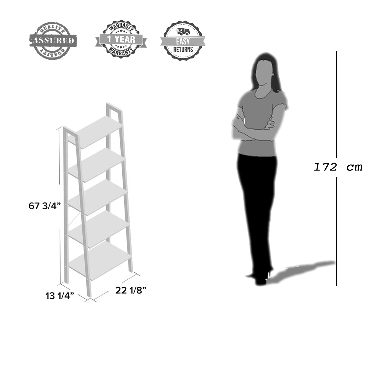 Book Shelf High Tech 1 and Storage Rack for home furniture - Furnishiaa -  - 