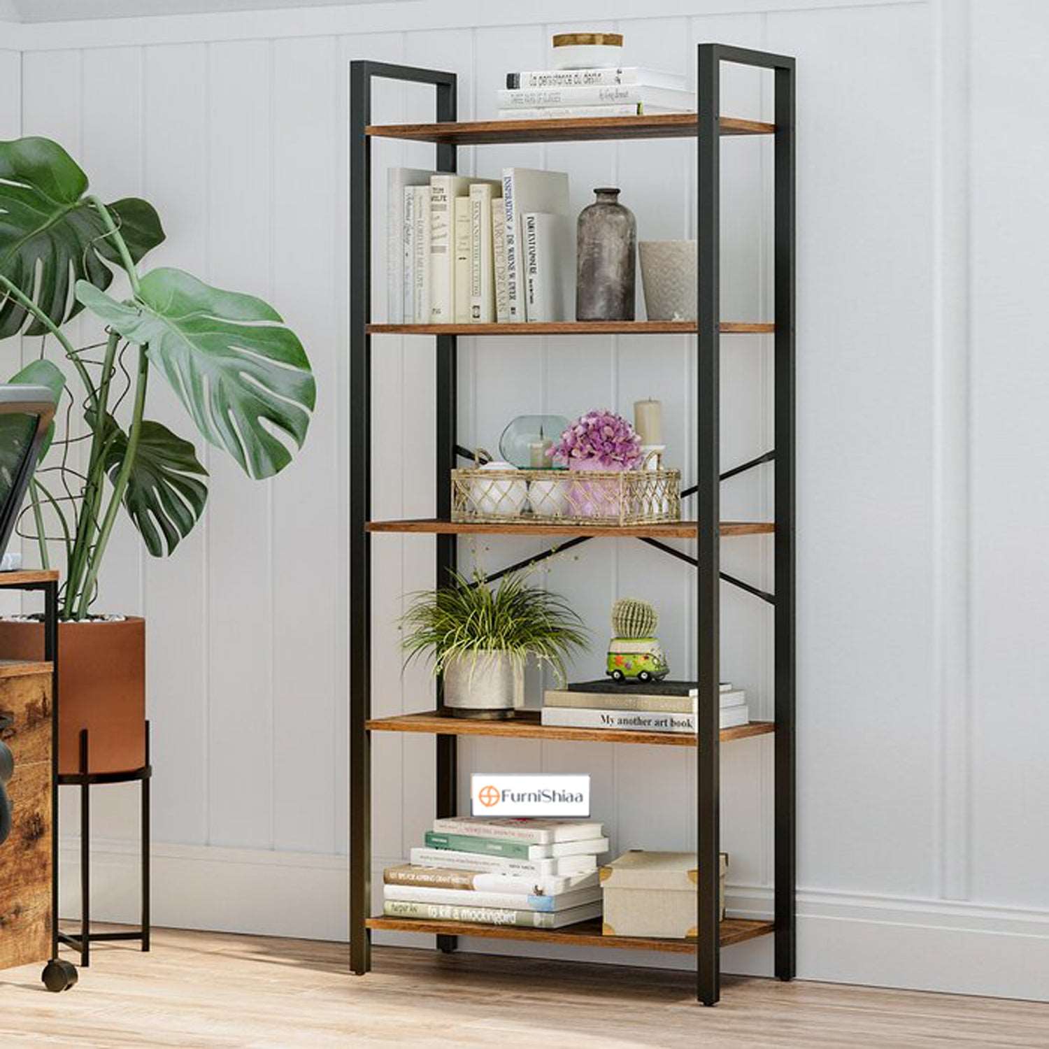 Book Shelf Solid 1 And Storage Rack For Home Furniture - Furnishiaa -  - 