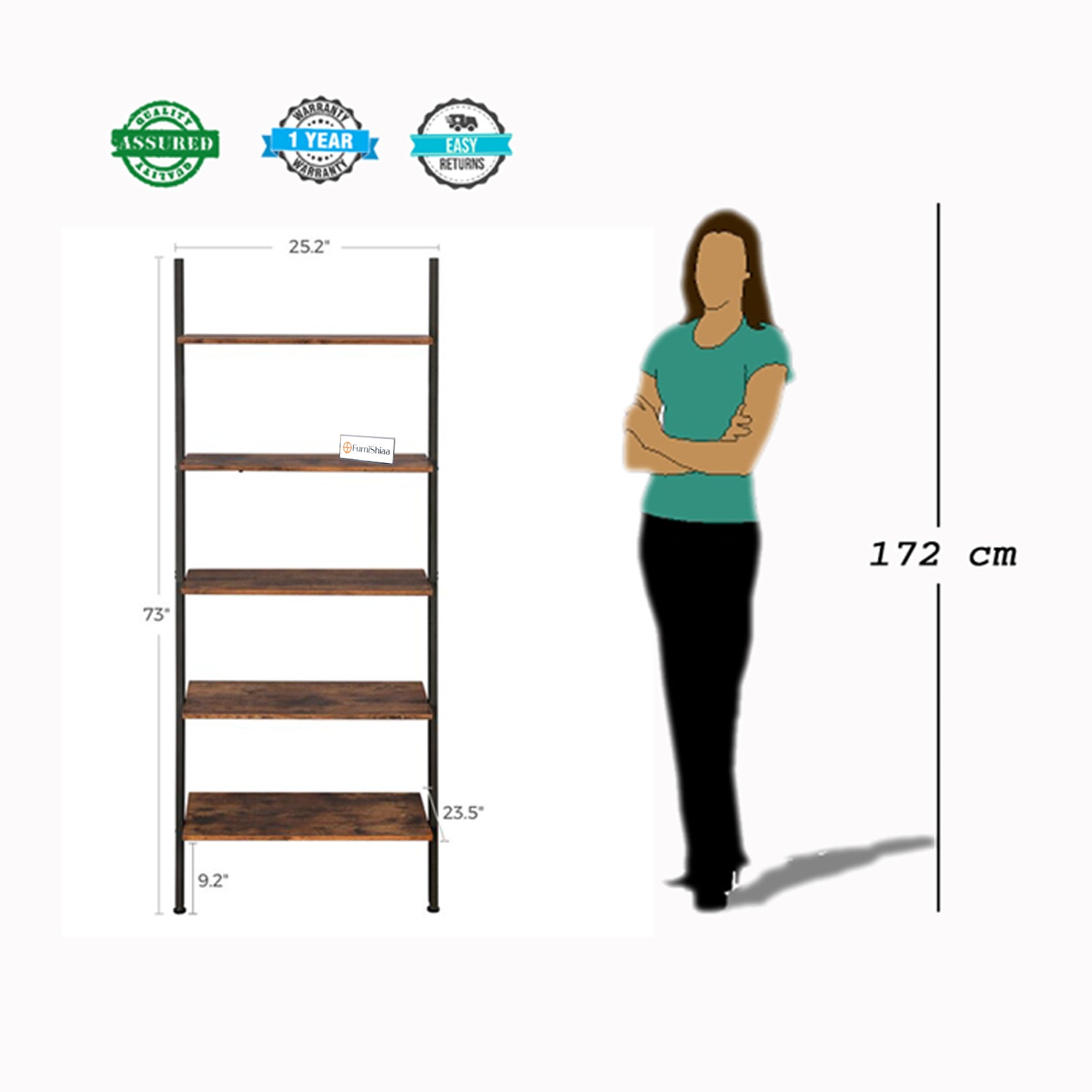 Book Shelf Strong 1 and Storage Rack for home furniture - Furnishiaa -  - 
