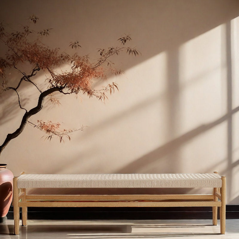 Furnishiaa Handcrafted Solid Wood Bench