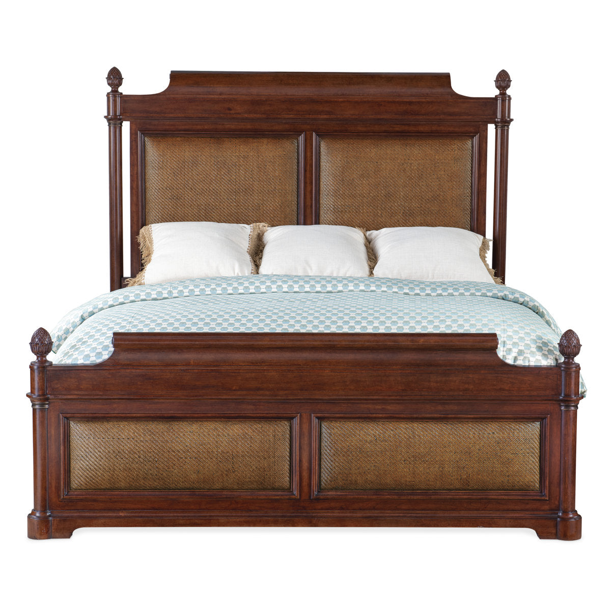 Furnishiaa King Size Wooden Panel Bed Frame