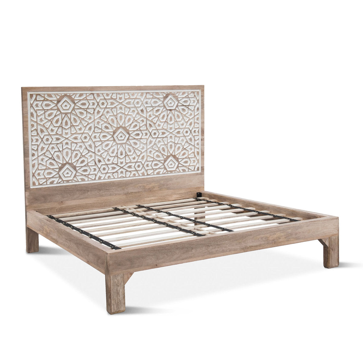 Furnishiaa Classic Solid Wood Platform Bed