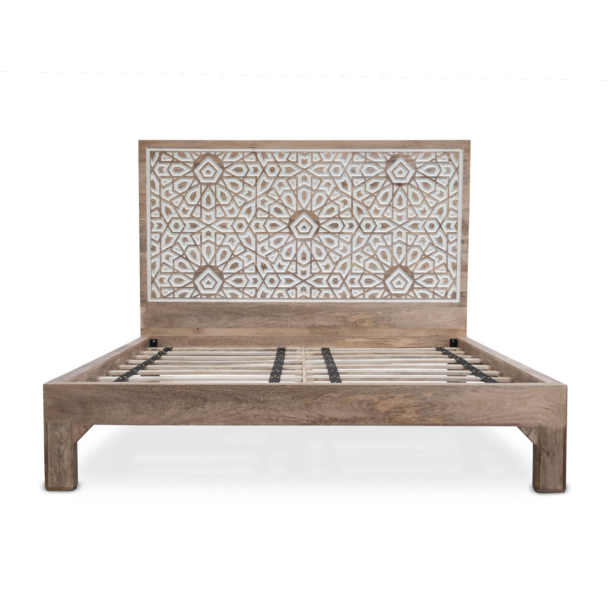 Furnishiaa Classic Solid Wood Platform Bed