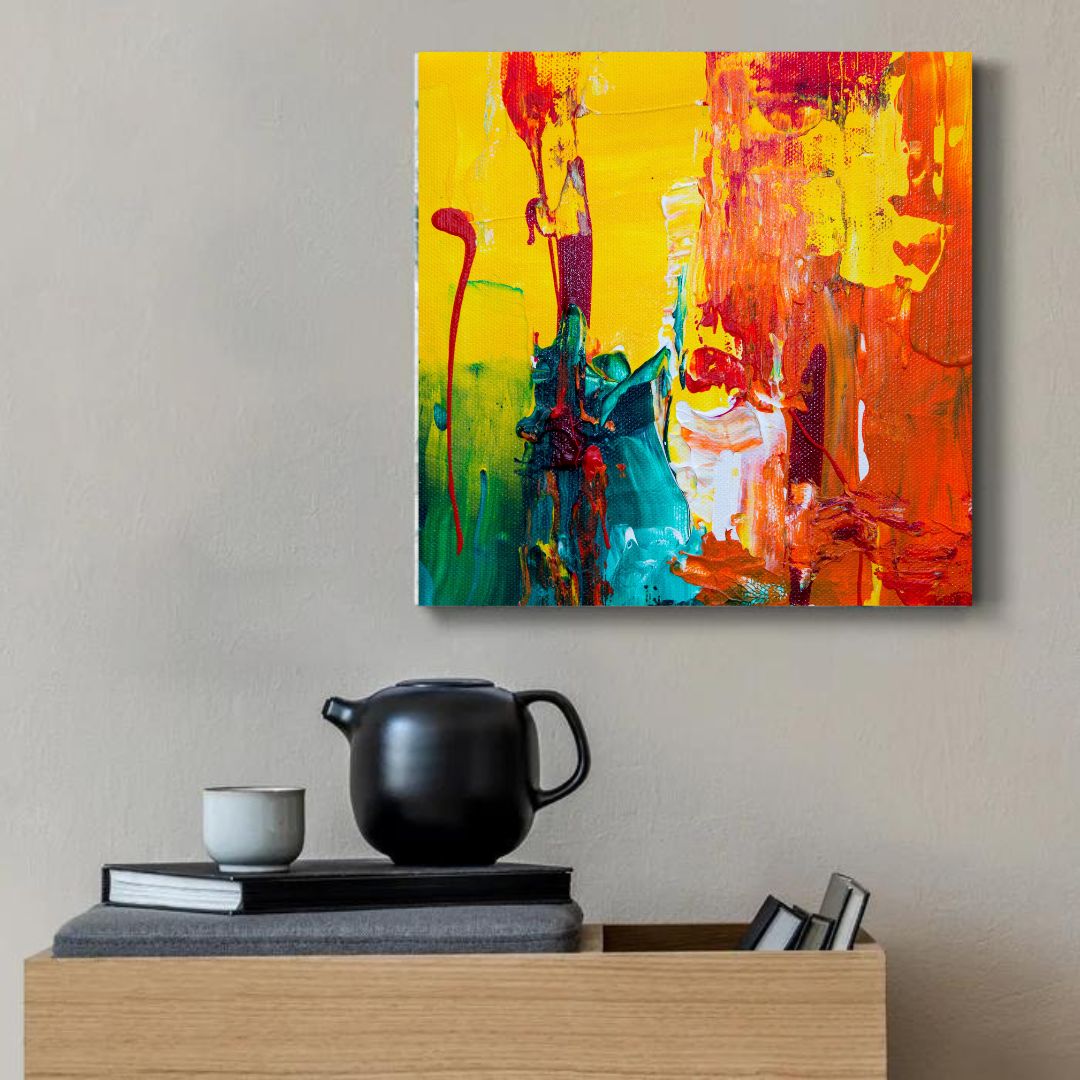Color Full Wrapped Canvas Wall Painting for Home - Furnishiaa -  - 