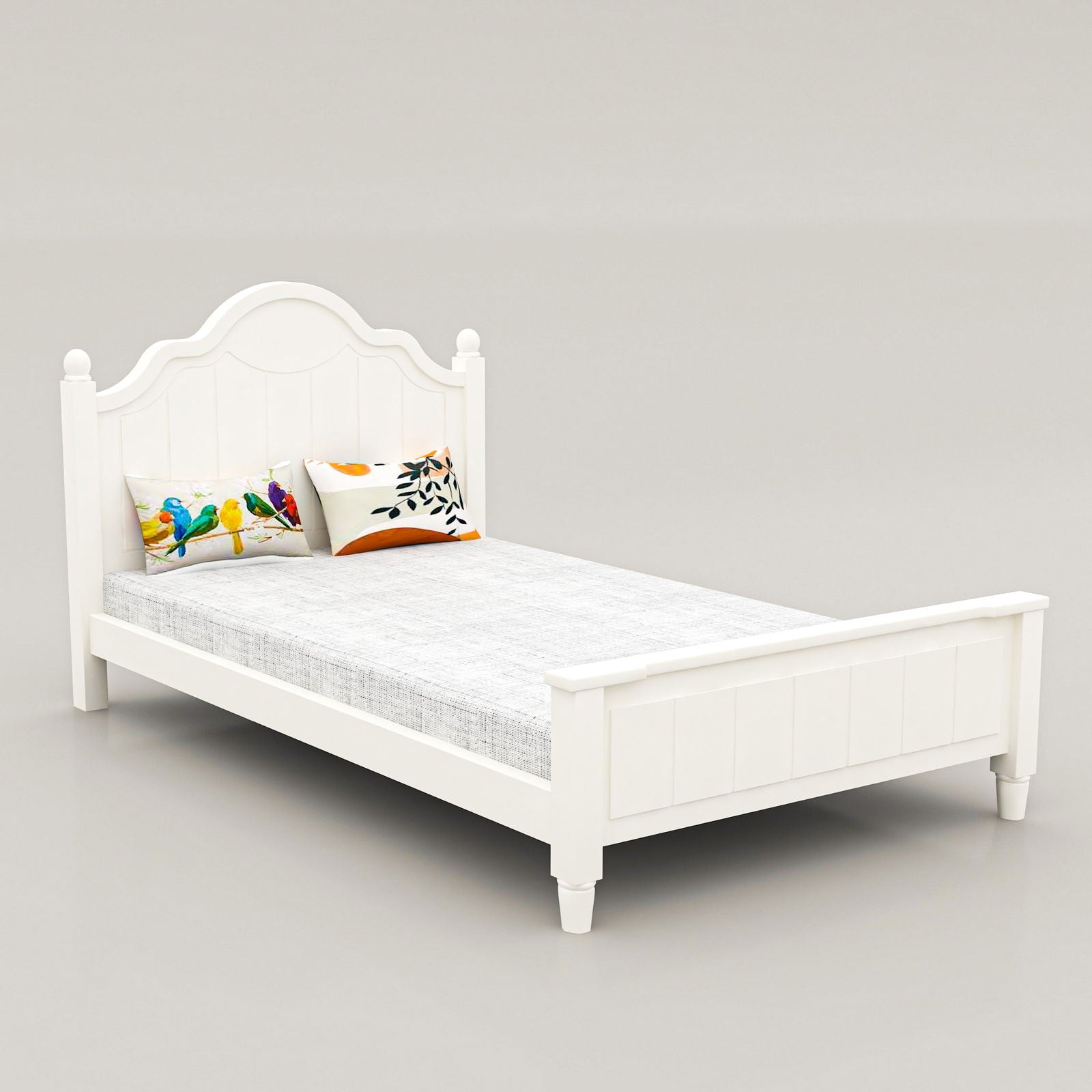 CozyComfort Designer Wooden Bed - Furnishiaa -  - 
