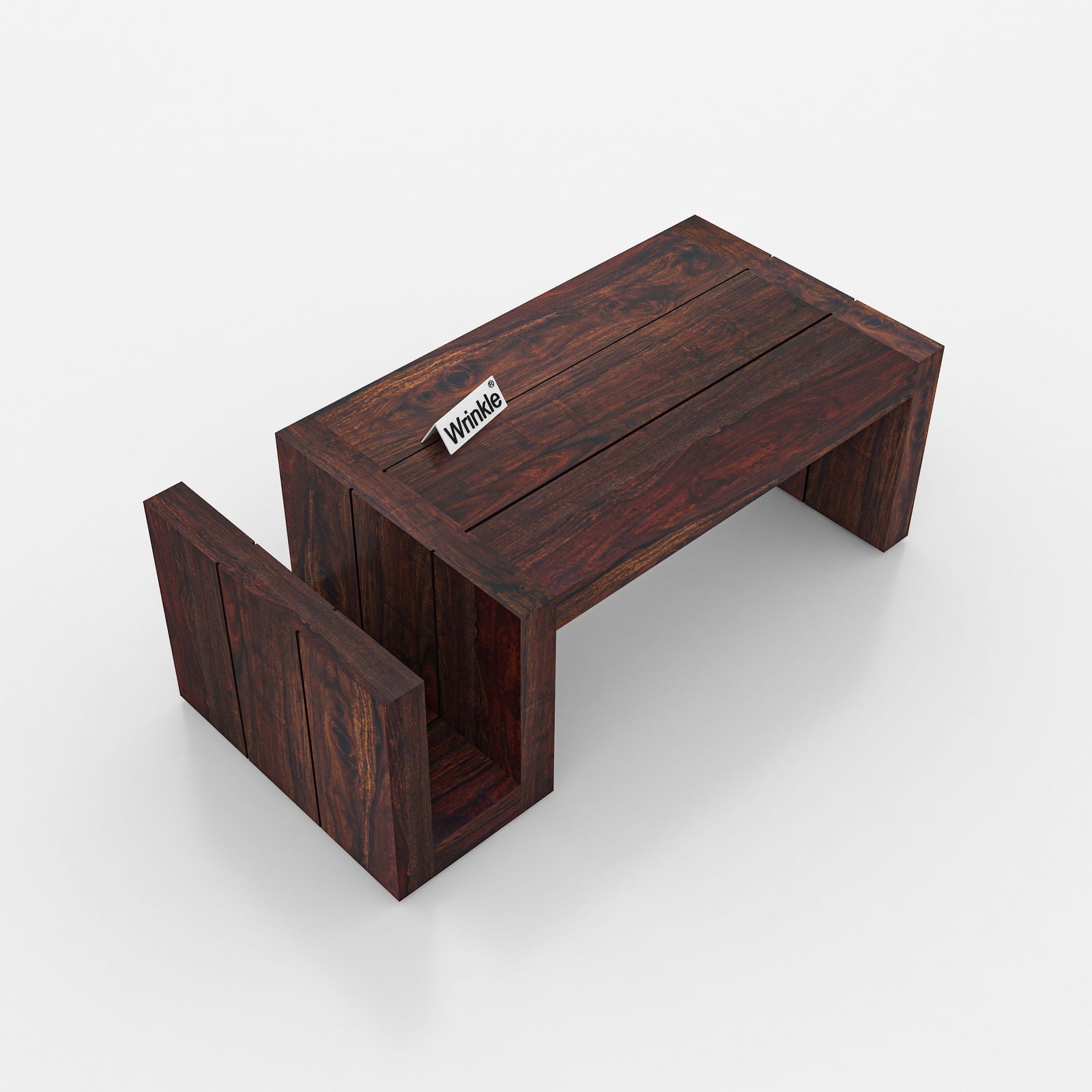 Decent Luxurious Coffee Table With Solid Sheesham Walnut Finish - Furnishiaa -  - 