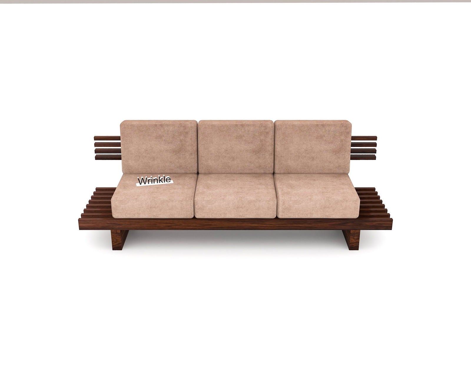 Designer 3 Seater Wooden Sofa For Living Room - Furnishiaa -  - 