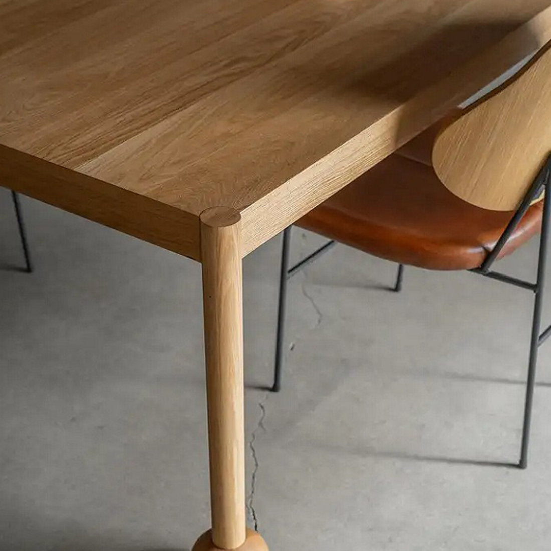 Furnishiaa Solid Ash Wood Dining Table