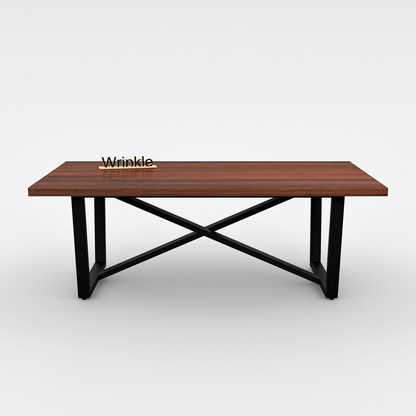Ever-bearer Metal Coffee Table ( With Walnut Finished Top in Sheesham Wood ) - Furnishiaa -  - 