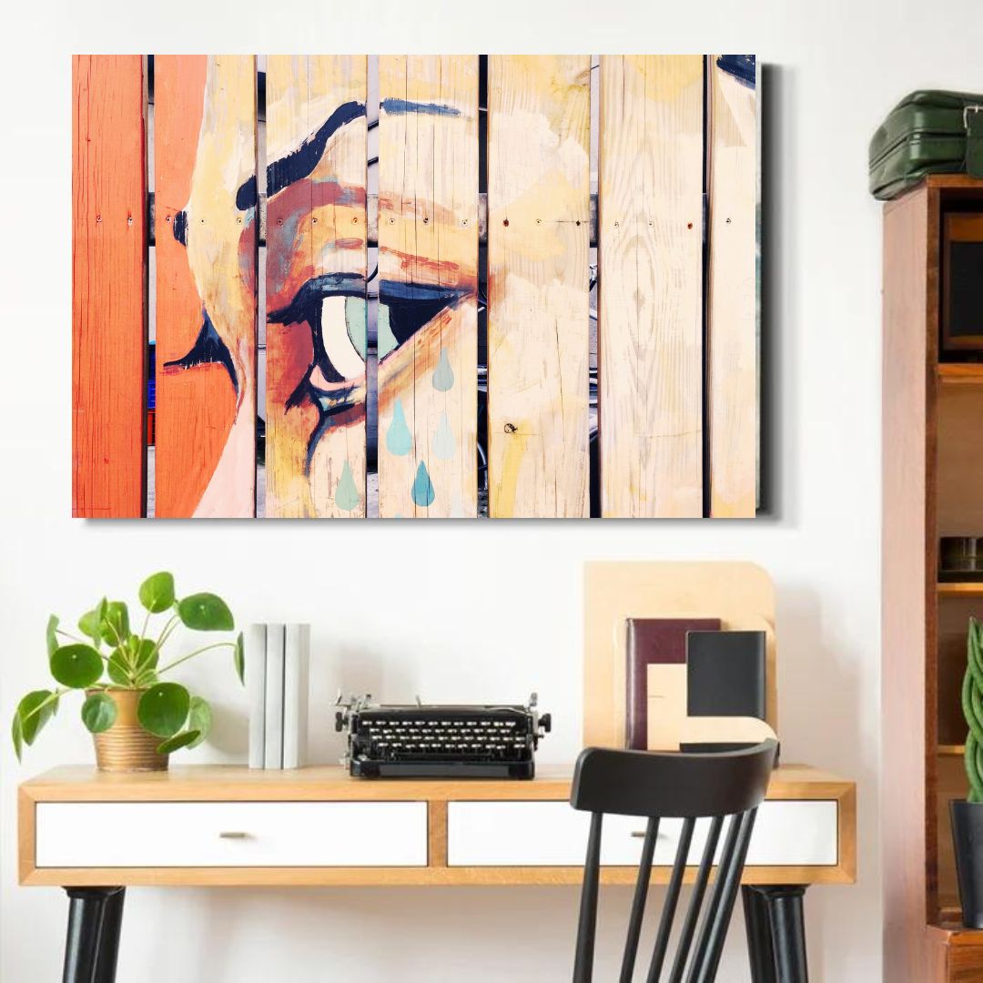 Eye Art Wrapped Canvas Wall Painting for Home - Furnishiaa -  - 