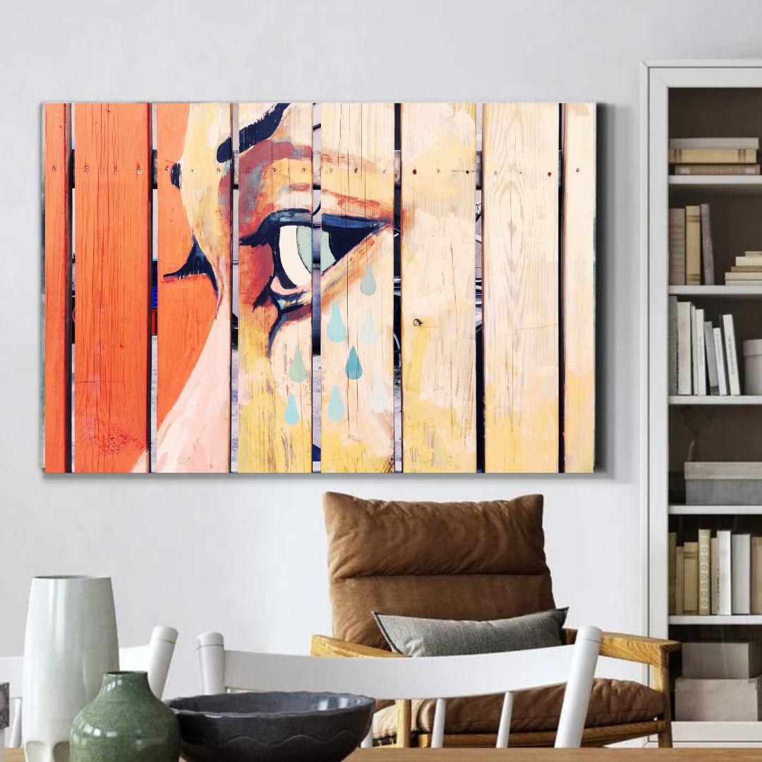 Eye Art Wrapped Canvas Wall Painting for Home - Furnishiaa -  - 