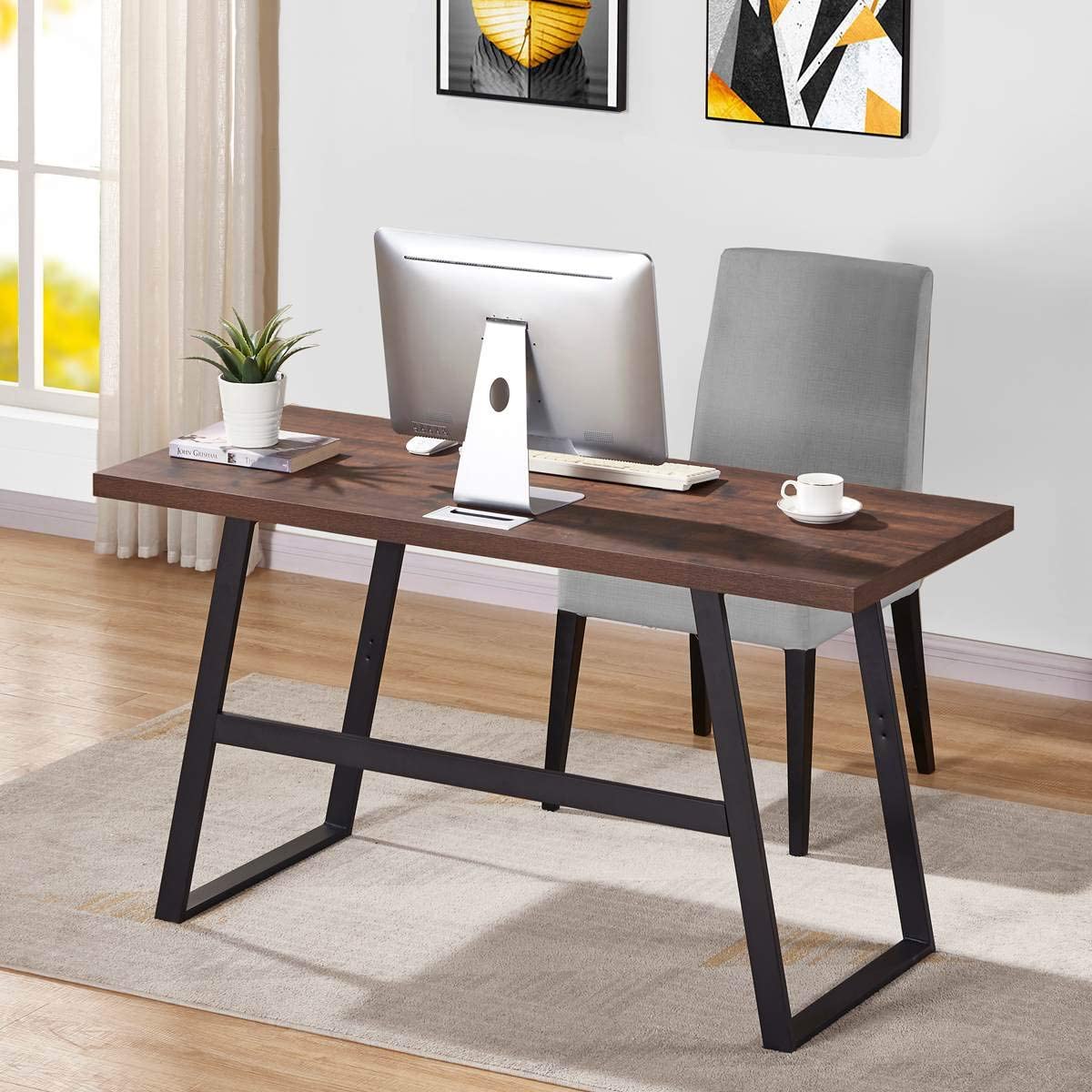 FURNISHIAA Brown Sheesham Wood Study & Computer Table for Home and Office - Furnishiaa -  - 