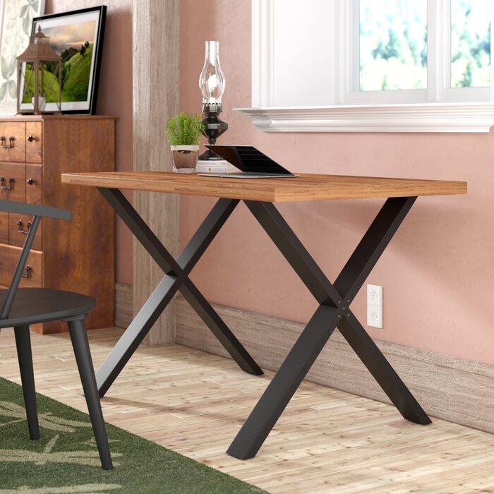 FURNISHIAA Iron & Sheesham Wood Breathtaking Study and Computer Table - Furnishiaa -  - 