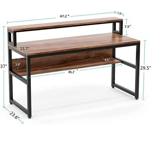 FURNISHIAA Sheesham Wood Designer Study & Computer Table, for Living Room - Furnishiaa -  - 