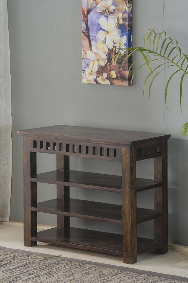 FURNISHIAA Sheesham Wood Shoe Rack For Home - Furnishiaa -  - 