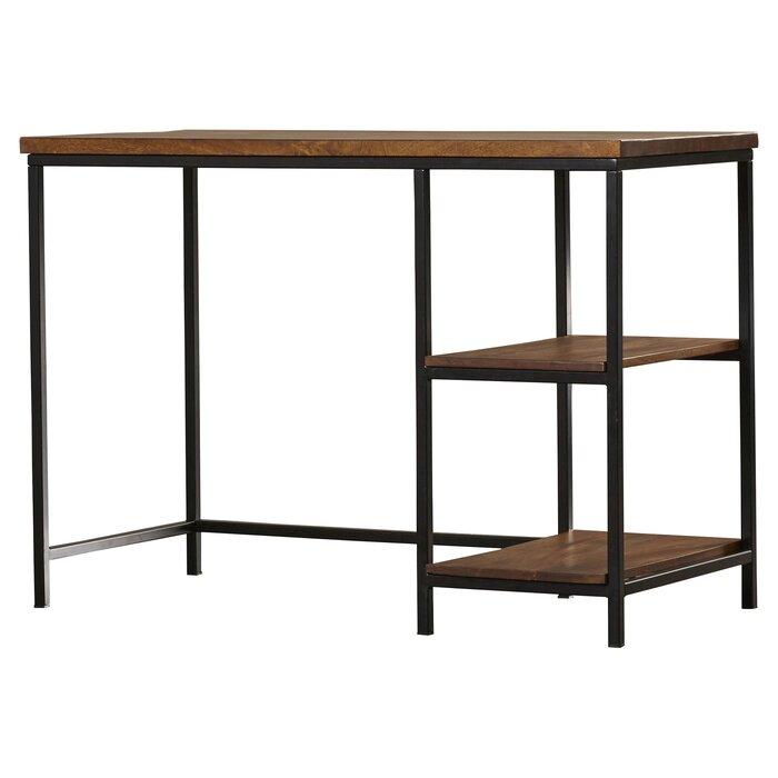 FURNISHIAA Solid Sheesham Wood Study Table With Two Shelves, Multipurpose Table - Furnishiaa -  - 