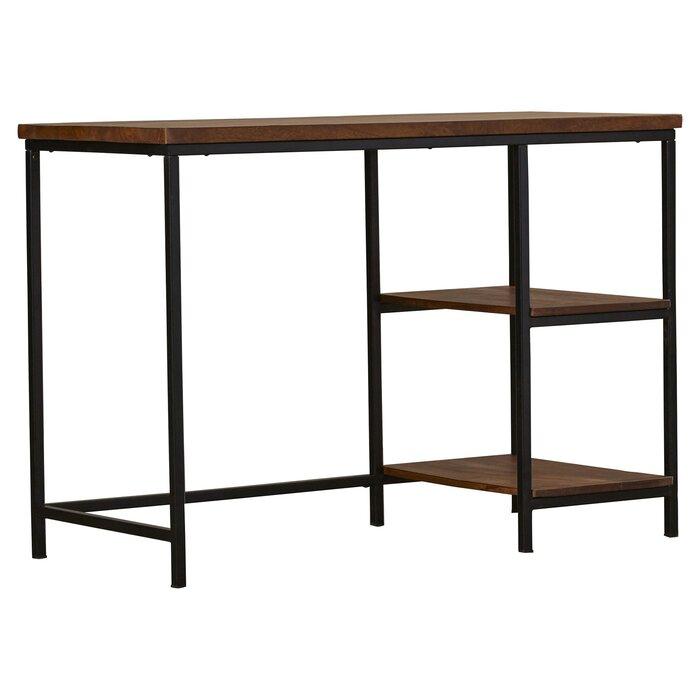 FURNISHIAA Solid Sheesham Wood Study Table With Two Shelves, Multipurpose Table - Furnishiaa -  - 