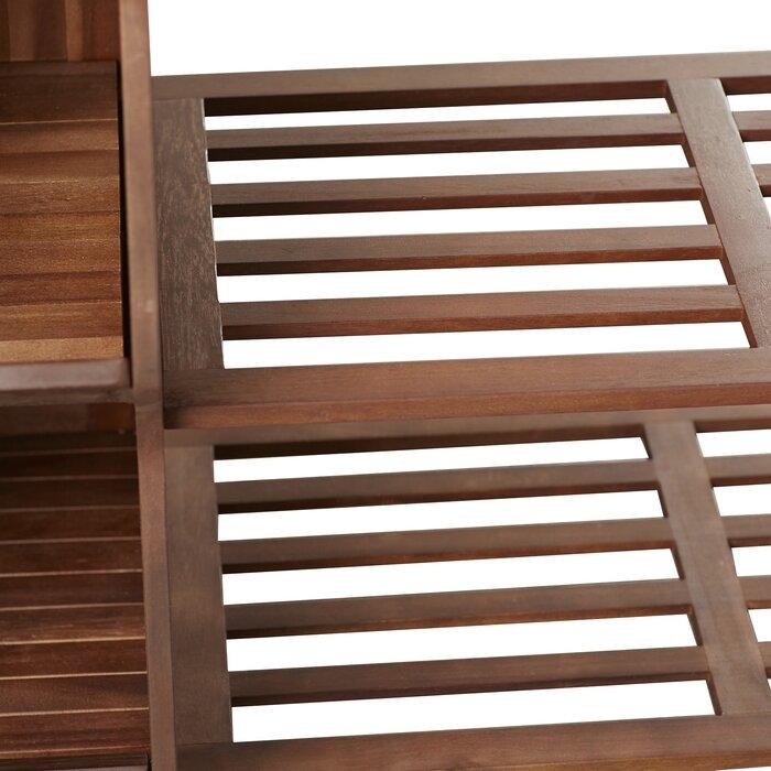 FURNISHIAA Solid Wood Brown Shoe Rack For Home/Office - Furnishiaa -  - 