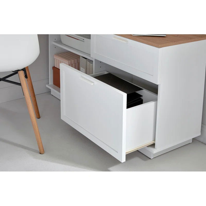 FURNISHIAA Solid Wood L Shaped Computer Table - Furnishiaa -  - 