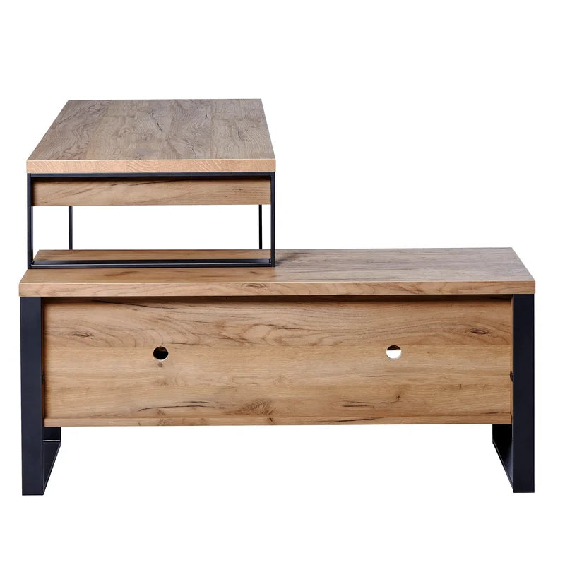 FURNISHIAA Solid Wood Reversible L Shaped  Computer Table for Home & Office (Copy) . (Copy) - Furnishiaa -  - 