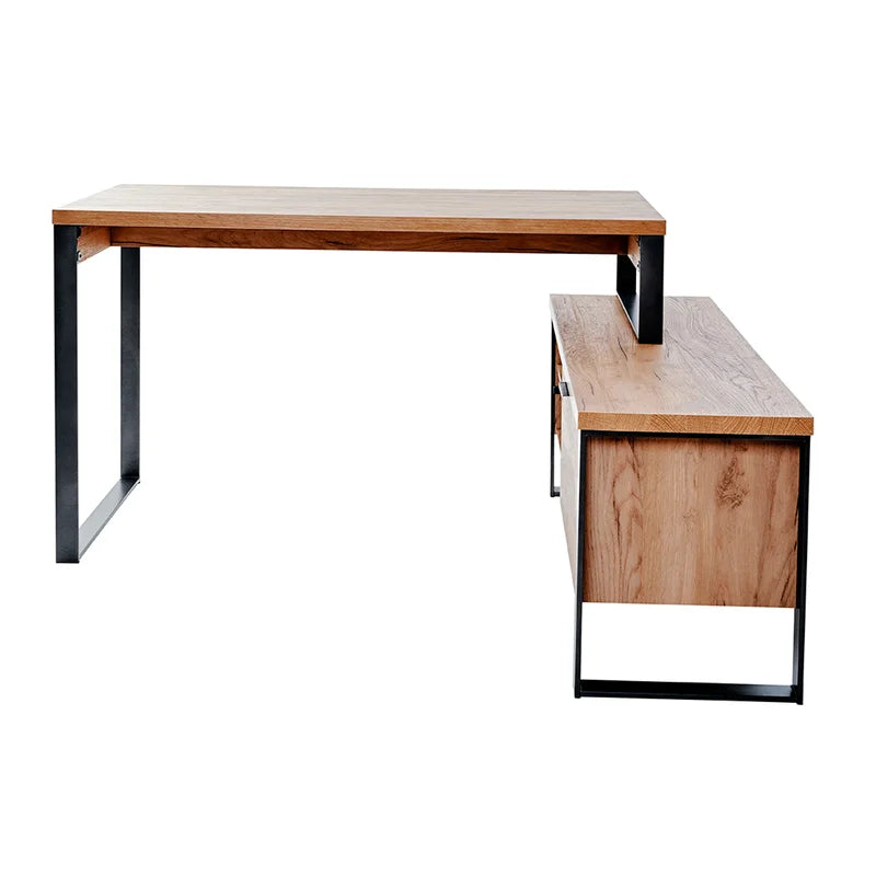 FURNISHIAA Solid Wood Reversible L Shaped  Computer Table for Home & Office (Copy) . (Copy) - Furnishiaa -  - 