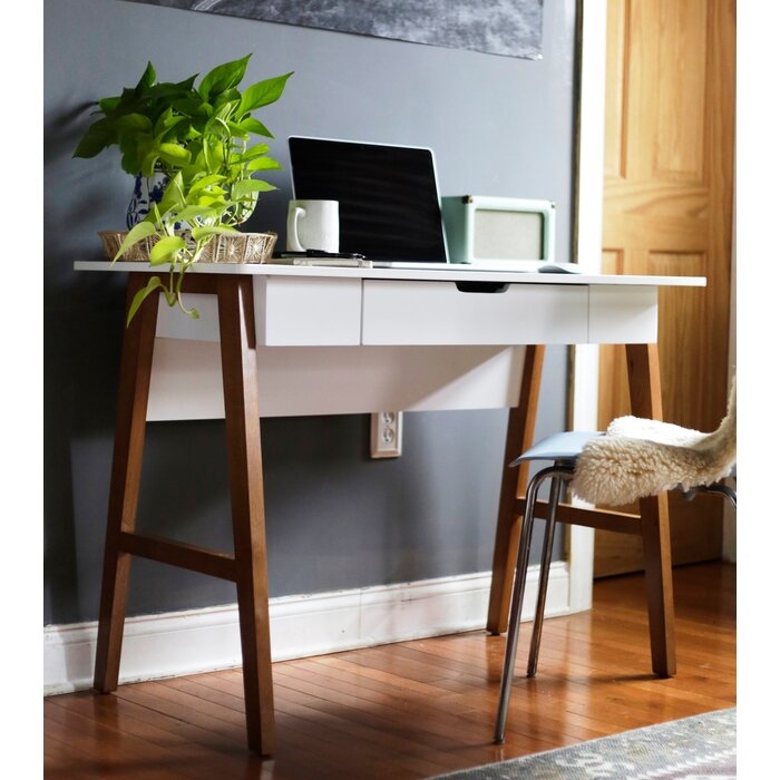 FURNISHIAA Solid Wood Study and Computer Table With Single Drawer for Home & Office - Furnishiaa -  - 