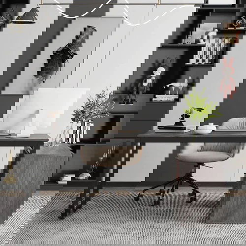 FURNISHIAA Ultimate Sheesham & Metal L Shaped Study Table for Home/Office - Furnishiaa -  - 