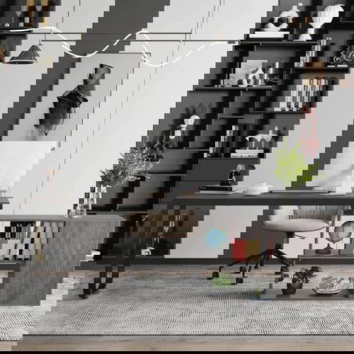 FURNISHIAA Ultimate Sheesham & Metal L Shaped Study Table for Home/Office - Furnishiaa -  - 