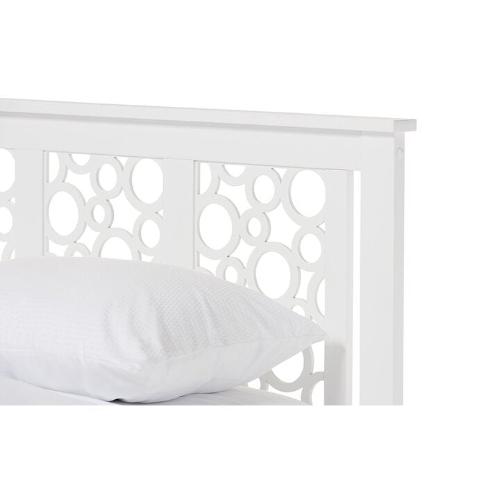 Fine Solid Wood Designer Bed White1 for Bedroom furniture Home - Furnishiaa -  - 