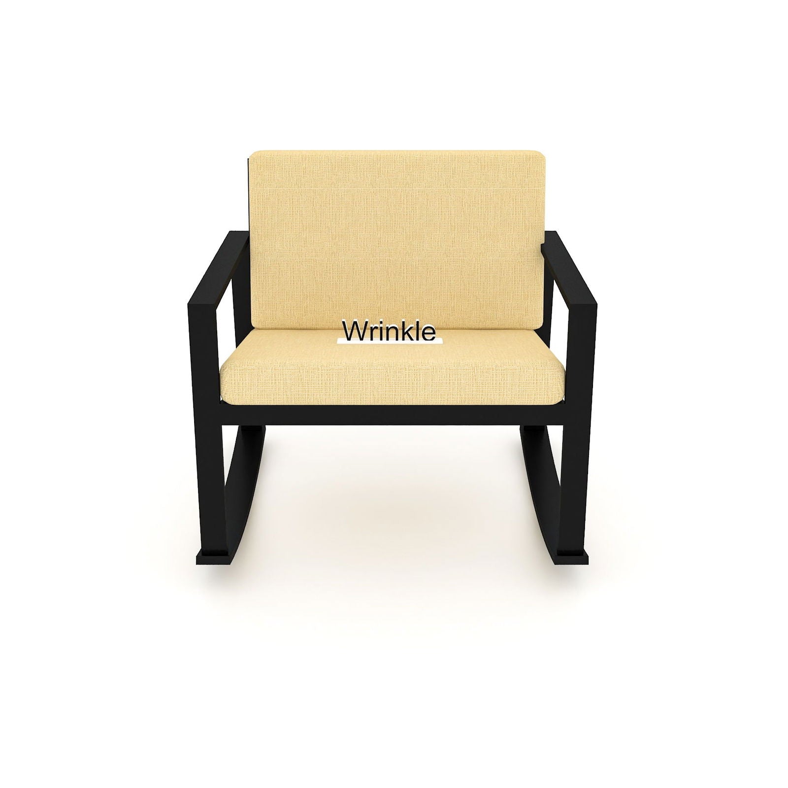 Full Of Comfort Heavy Iron Metal Arm Chair With Molfino Fabric - Furnishiaa -  - 