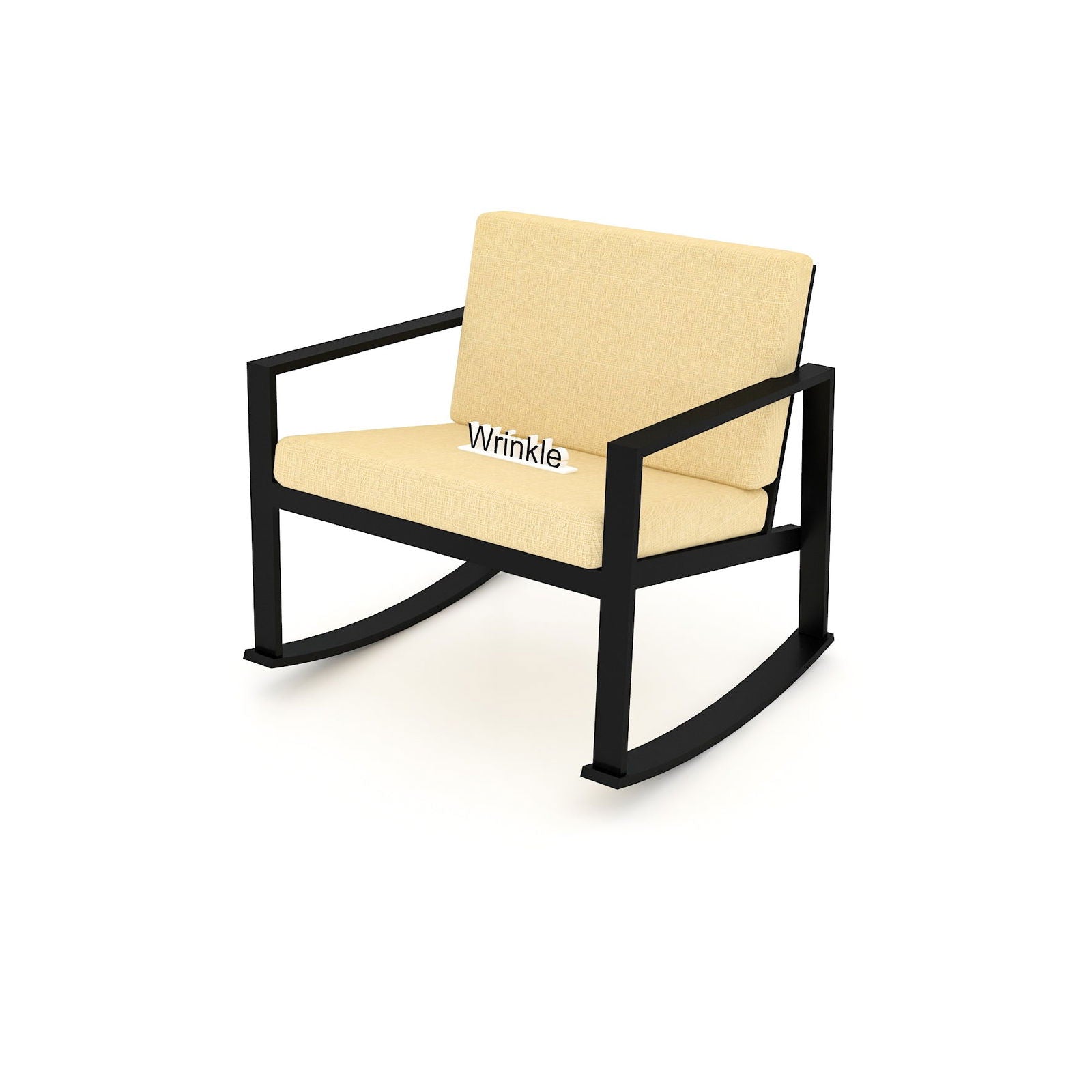 Full Of Comfort Heavy Iron Metal Arm Chair With Molfino Fabric - Furnishiaa -  - 