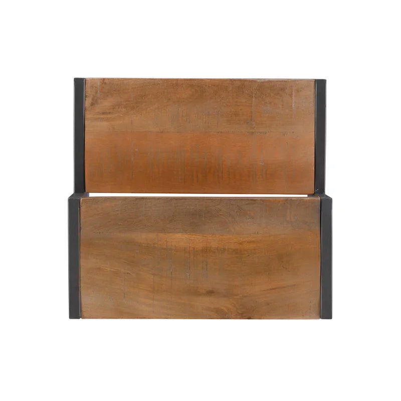 Furnishiaa 2 Step Solid Wood & Metal Step by Step Stool - Furnishiaa -  - 