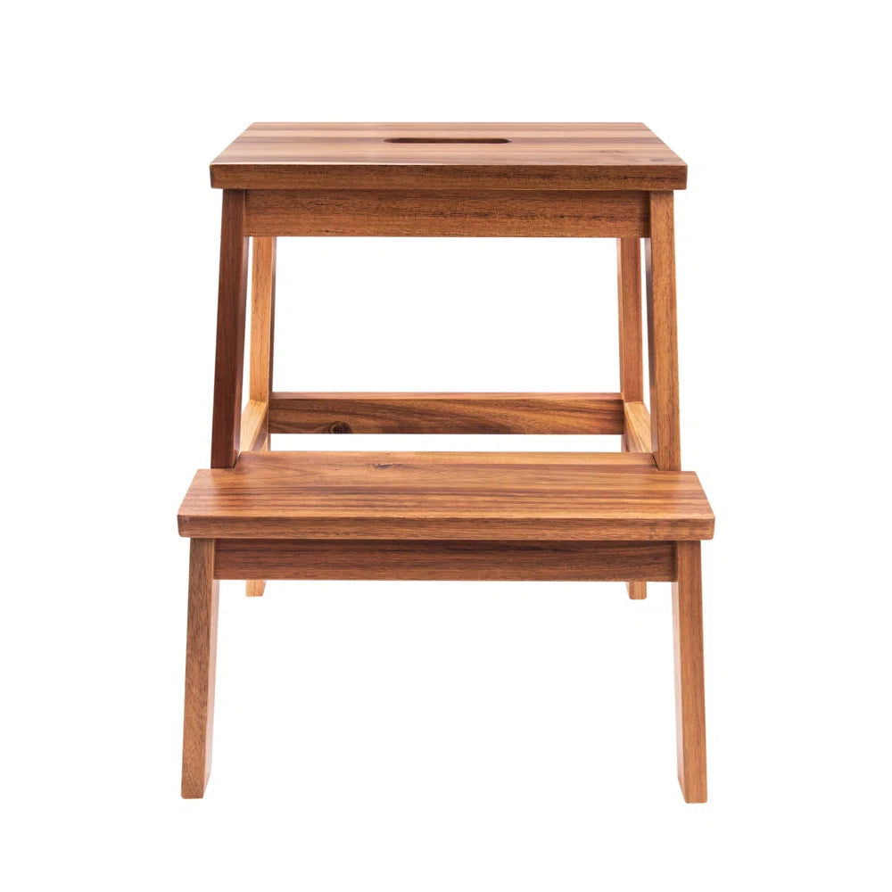 Furnishiaa 2 Step Solid Wood Step by Step Stool - Furnishiaa -  - 