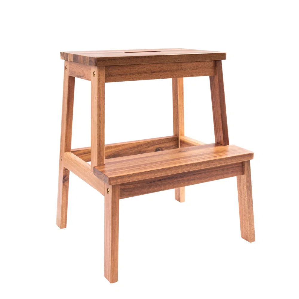 Furnishiaa 2 Step Solid Wood Step by Step Stool - Furnishiaa -  - 