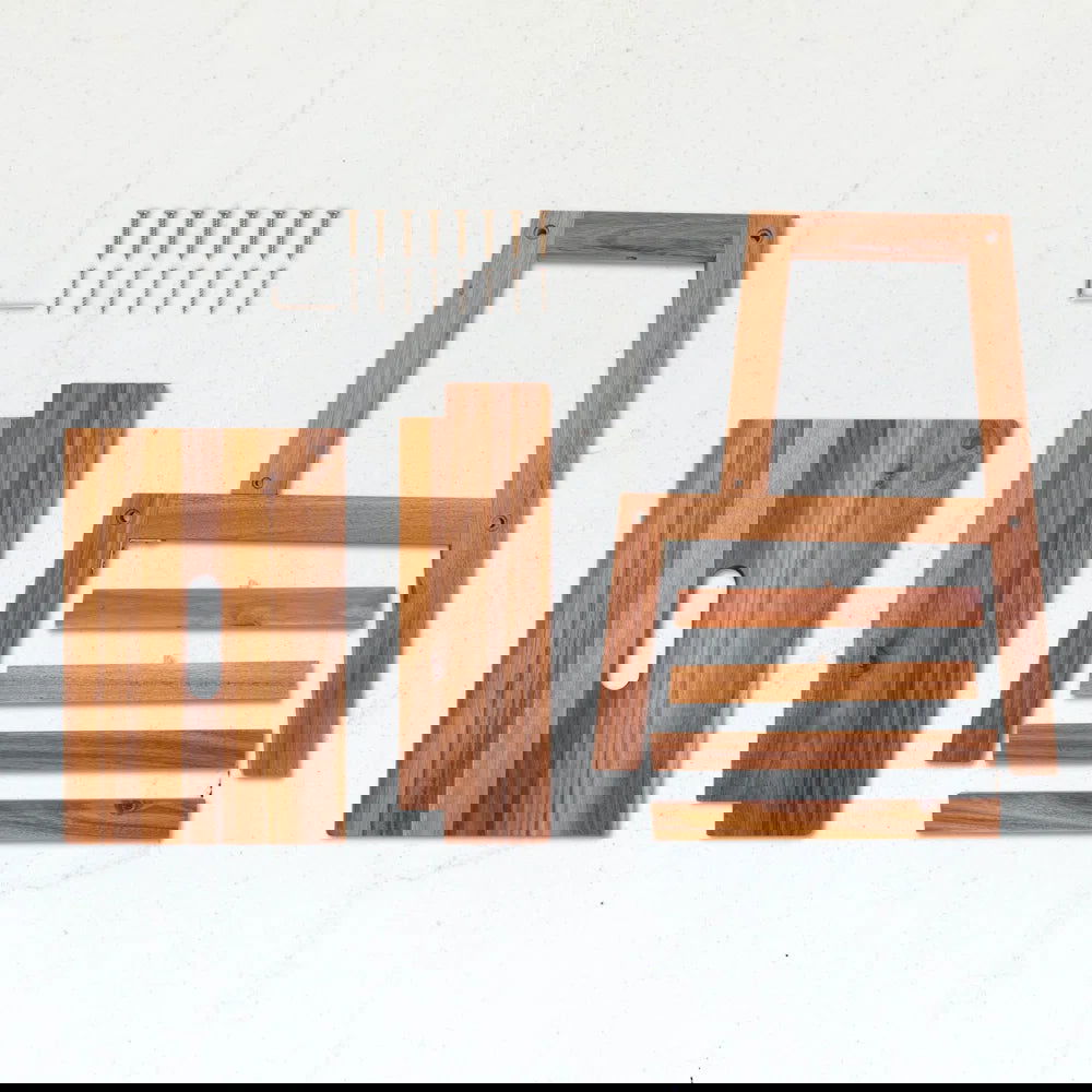 Furnishiaa 2 Step Solid Wood Step by Step Stool - Furnishiaa -  - 