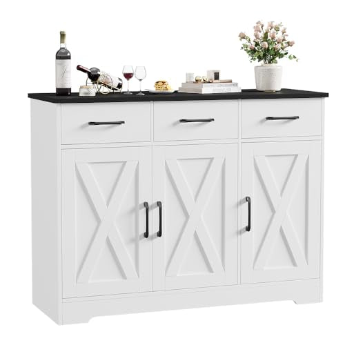 Furnishiaa Farmhouse Sideboard Buffet Cabinet - Furnishiaa -  - 